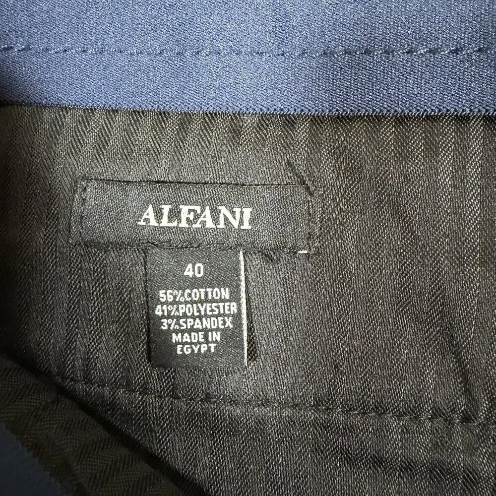 NWT Alfani Alfatech Stretch Tech Shorts 40 Navy Flat Front Golf Smart Casual